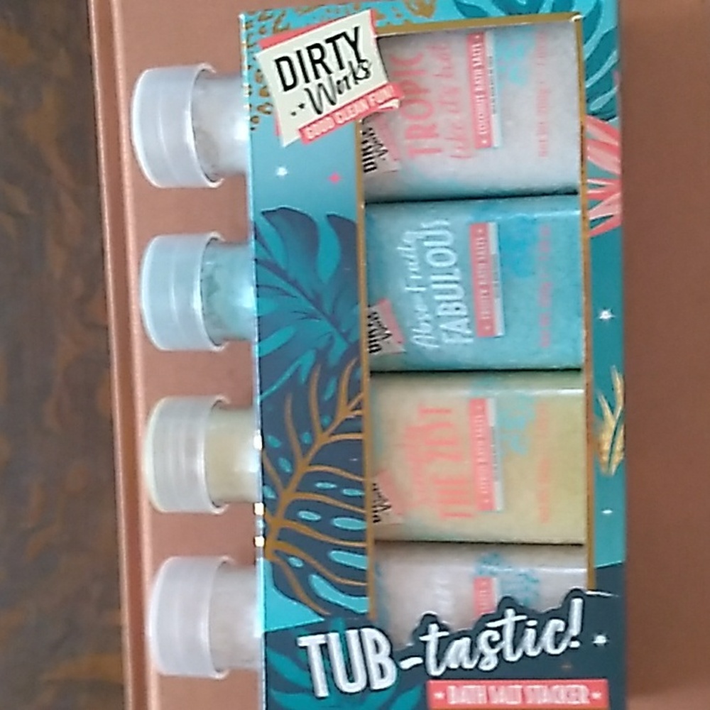 Dirty Works bath salts, set of 4 NWOT